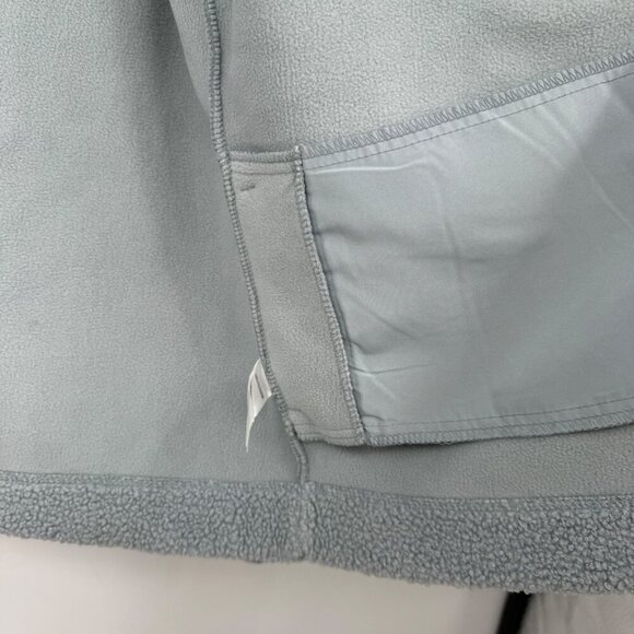 Joie Womens Small Shacket Sherpa Lightweight Jacket Teddy Snap Light Blue Woman’ - Picture 6 of 10